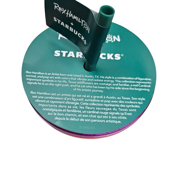 Rex Hamilton Starbucks NWT Limited Edition Floral Tumbler 24 Oz Bright Artsy - Picture 4 of 13